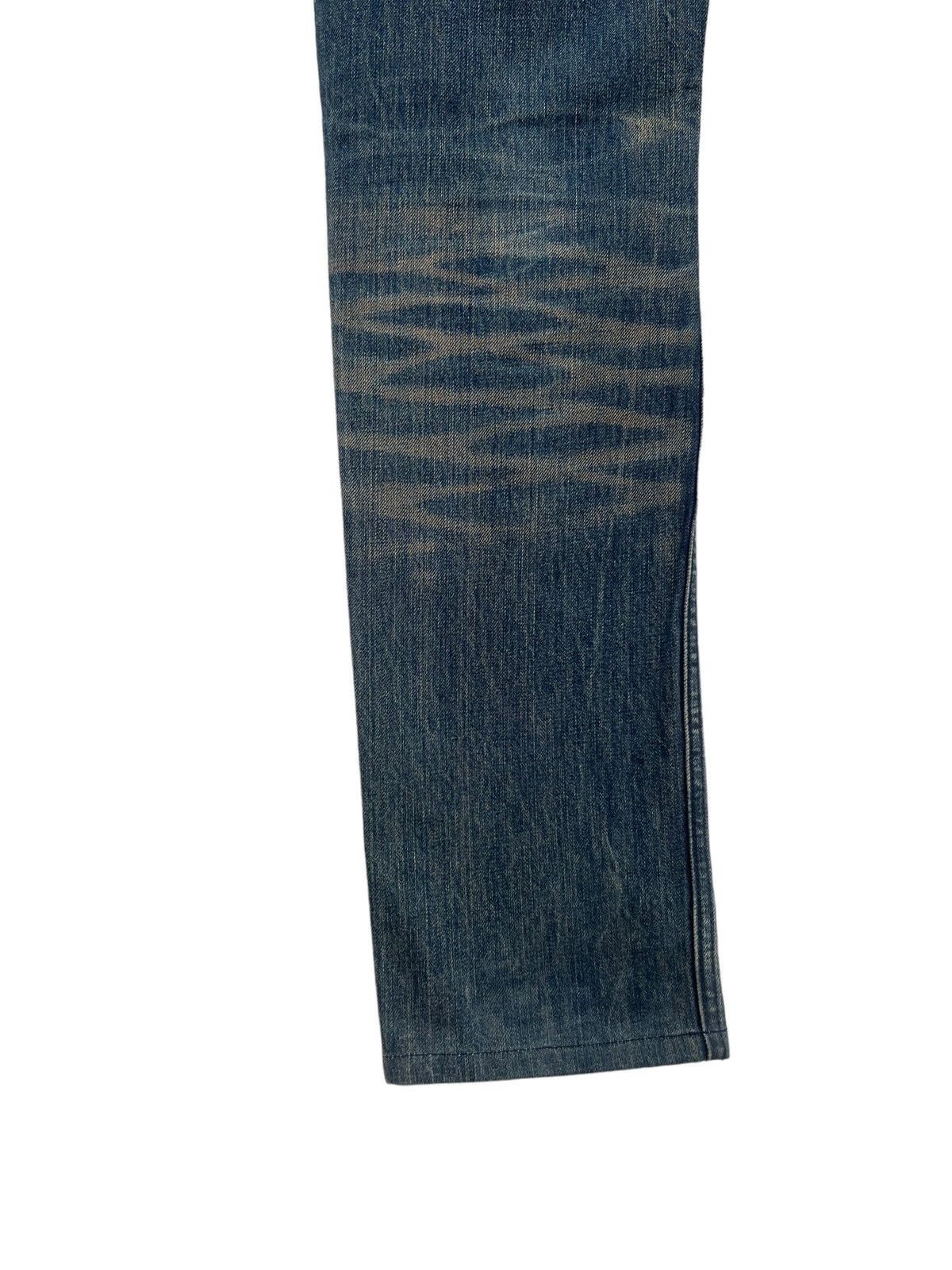 Japanese Brand Vintage Pledge Japan Distressed Muddy Denim Slim Jeans Size US 31 - 17 Thumbnail