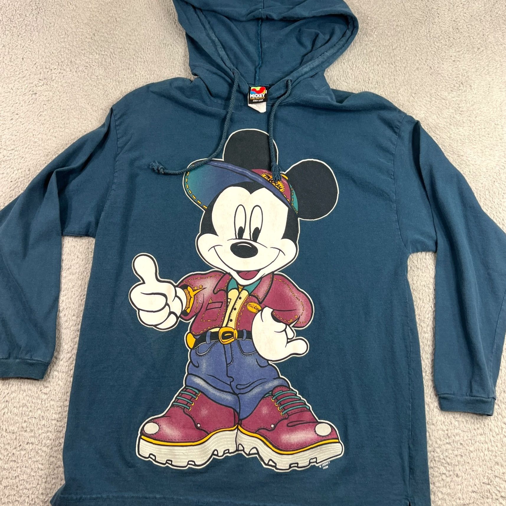 Mickey Unlimited VINTAGE Mickey Unlimited Hoodie Size M Blue Pullover Long Sleeve Jumbo Graphic Unisex Adults Size US M / EU 48-50 / 2 - 4 Thumbnail