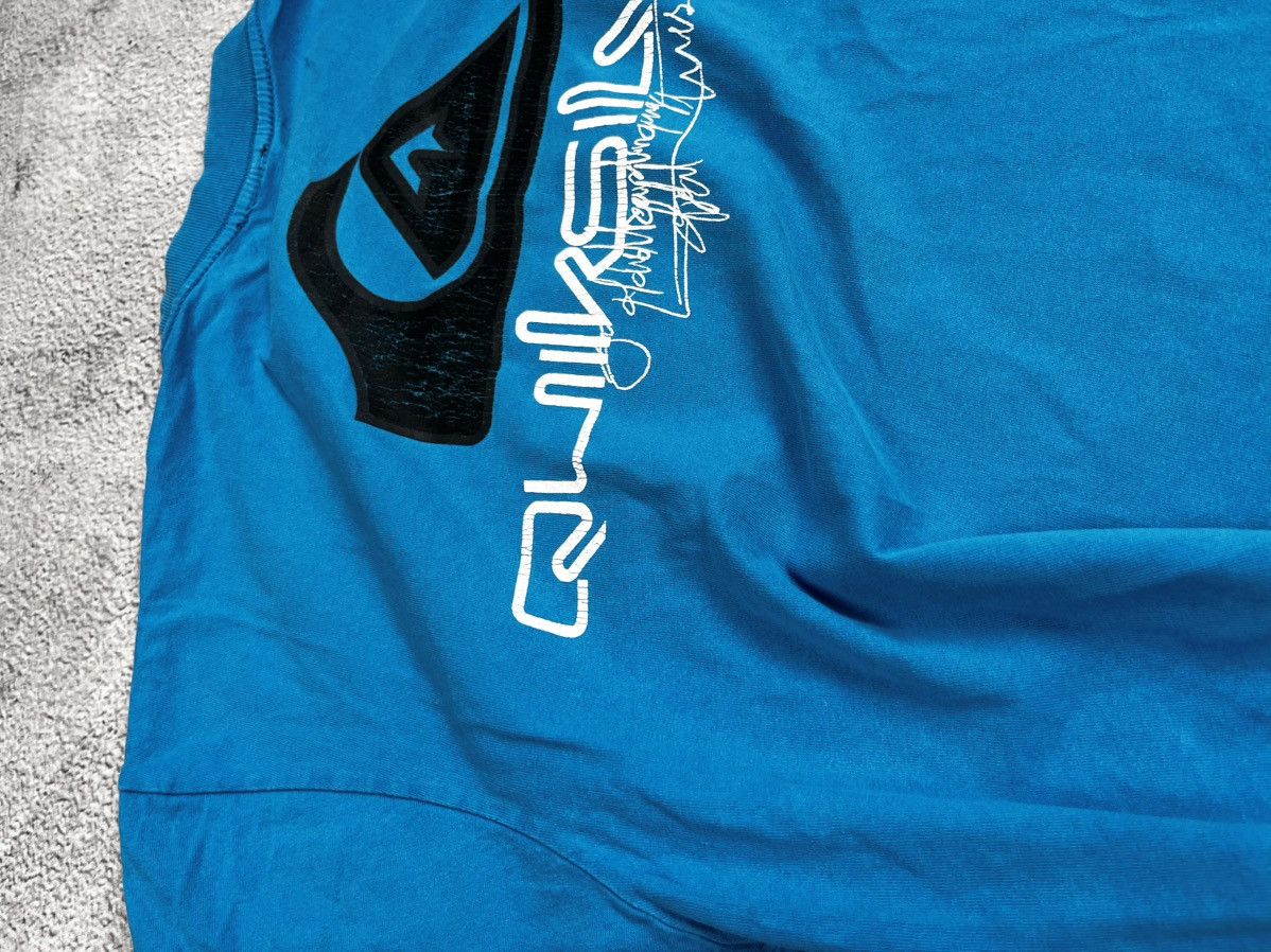 Quiksilver Rare!! Vintage 00's QUIKSILVER Logo Graphic Faded Tee Shirt Size US M / EU 48-50 / 2 - 15 Thumbnail