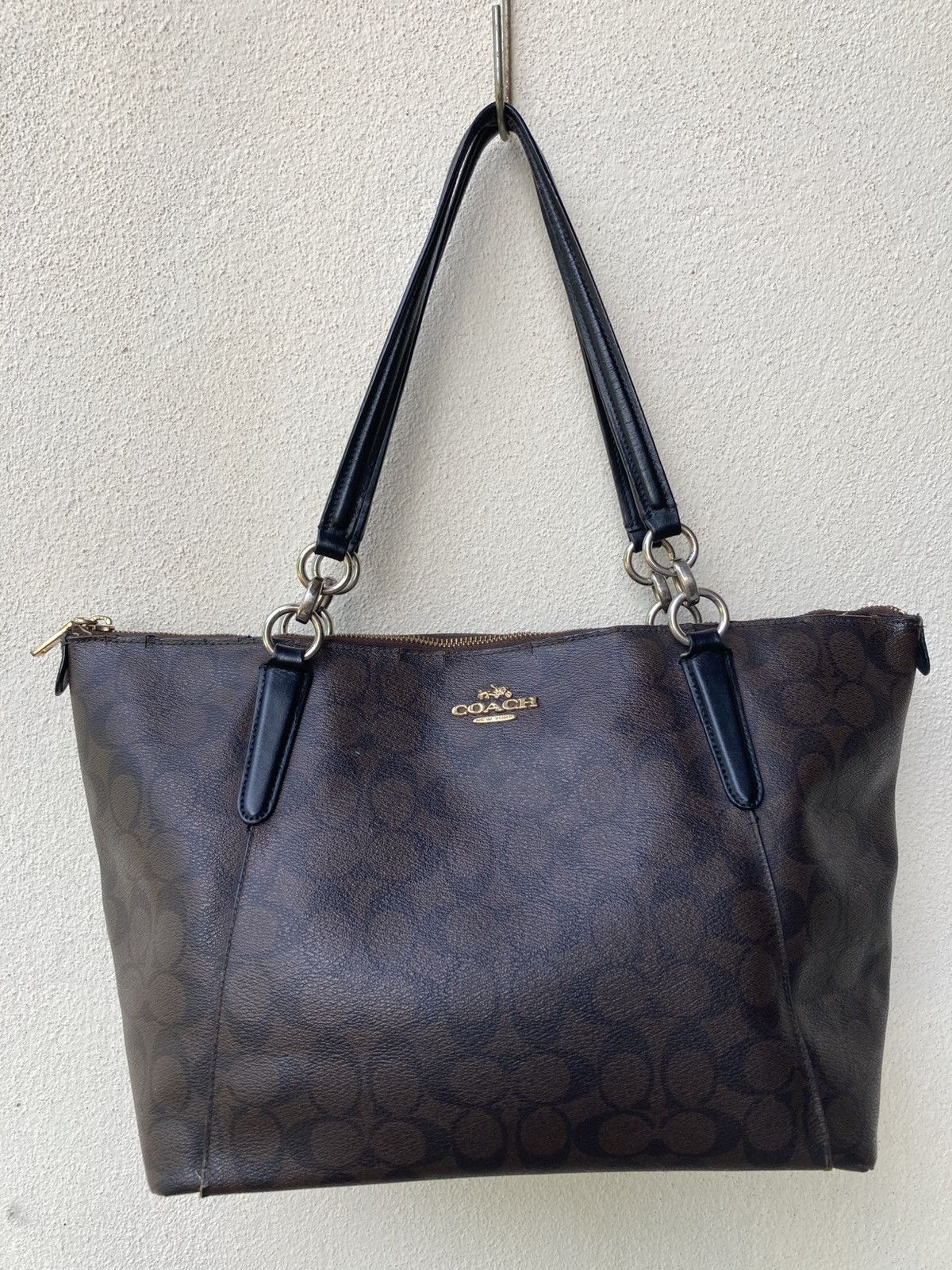 Coach Coach CC Signature Monogram Large Tote Zipper Bags Size ONE SIZE - 2 Thumbnail