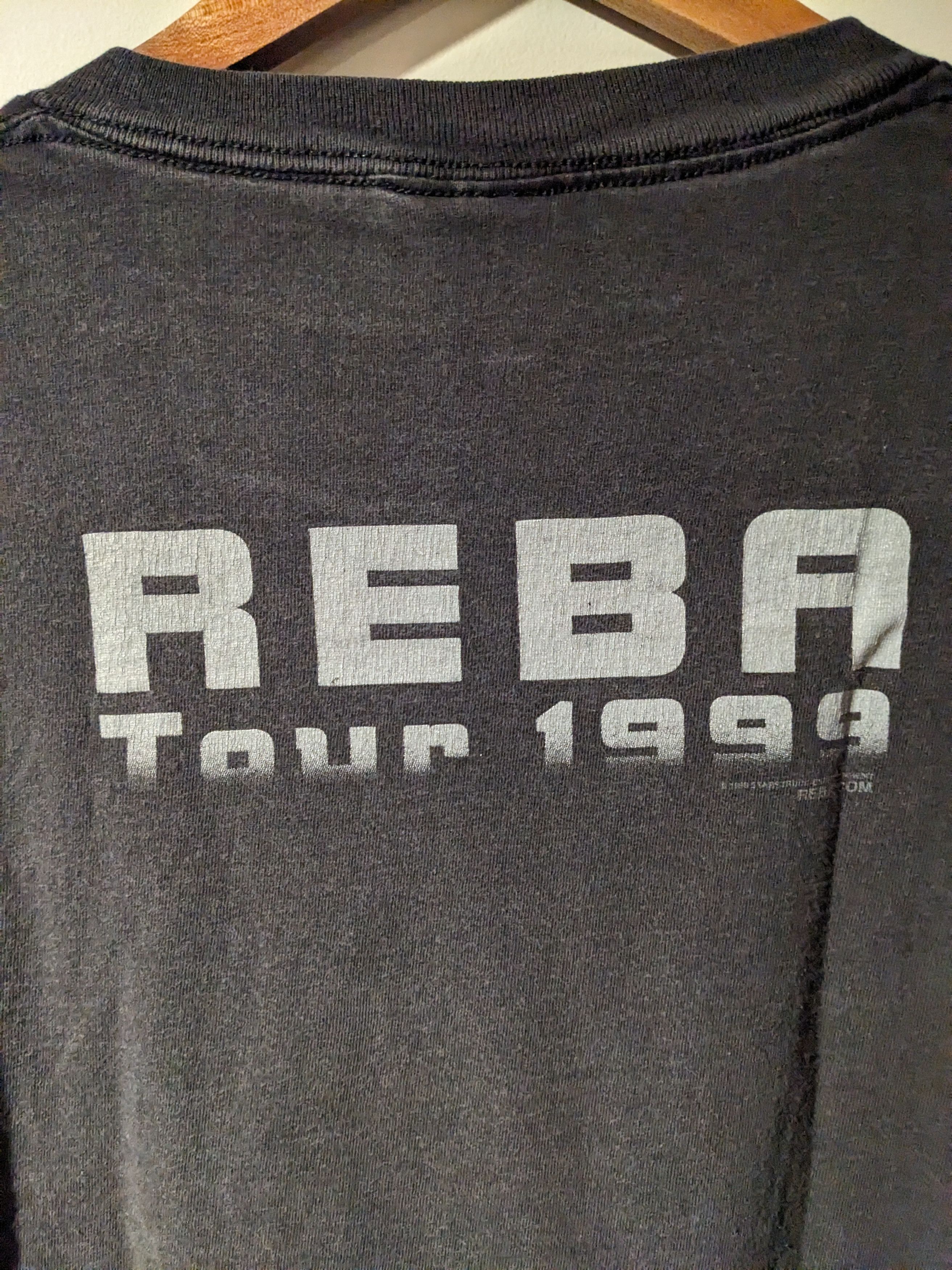 Band Tees × Vintage Vintage 1999 Reba Tour Music Black X-Large T-Shirt Size US XL / EU 56 / 4 - 6 Thumbnail