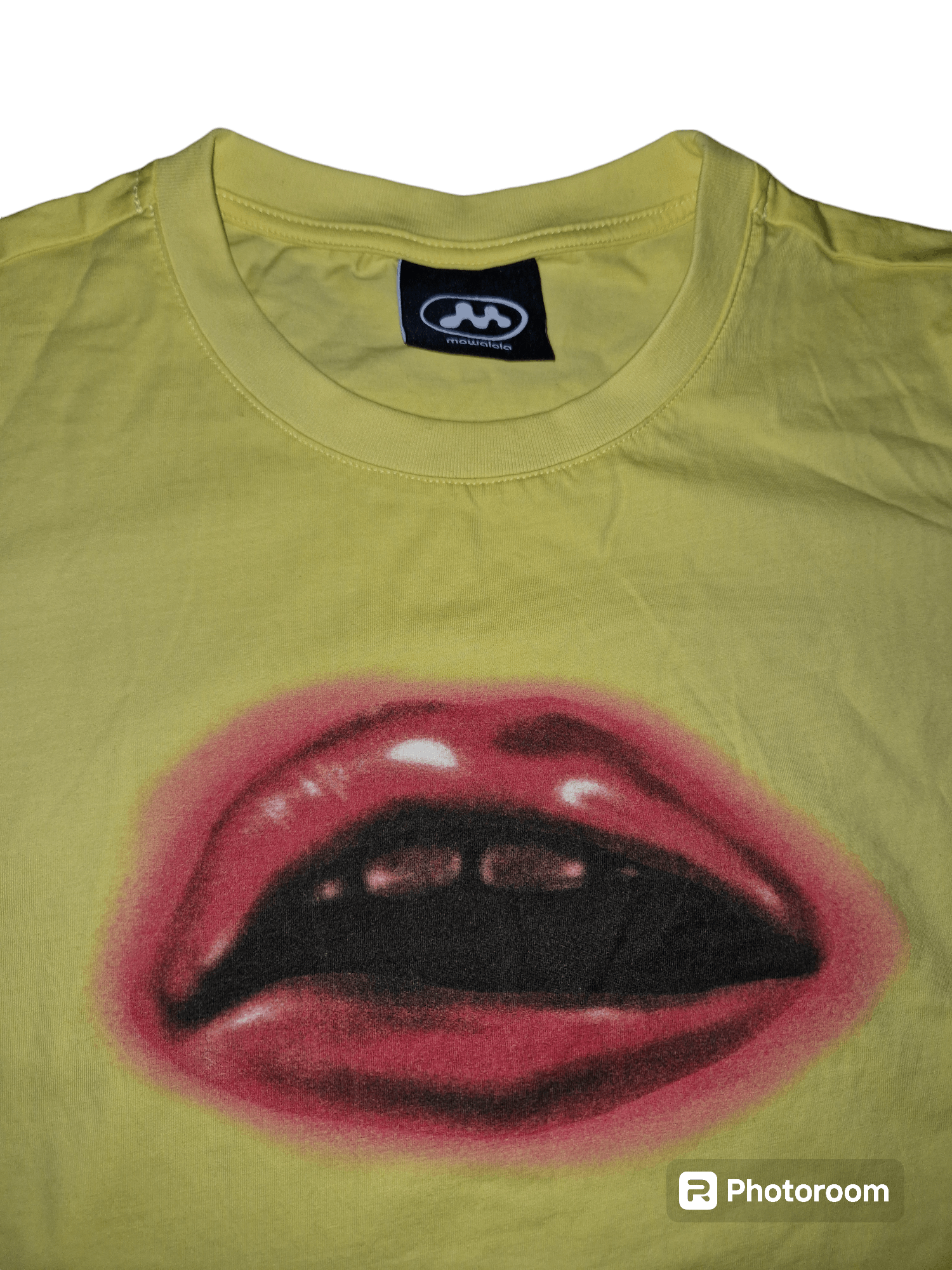 Mowalola Mowalola Baby Lip Cropped Tee Size L / US 10 / IT 46 - 2 Thumbnail