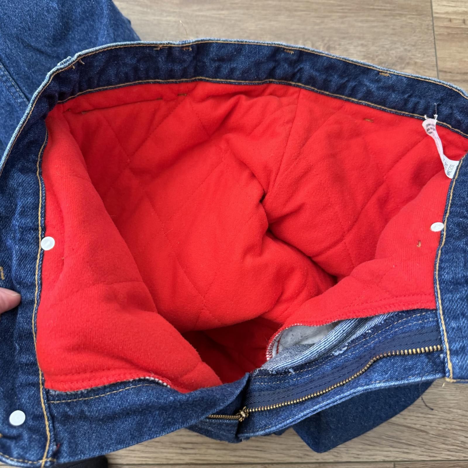 Wrangler Vintage Wrangler Rugged Wear Red Lined Jeans Heavyweight Y2K Size US 34 / EU 50 - 3 Thumbnail
