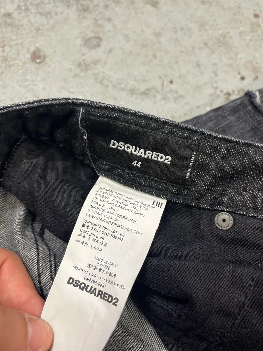 Designer × Dsquared2 × Vintage AW2017 DSquared2 Grey Distressed Denim Jeans Size US 33 - 12 Thumbnail