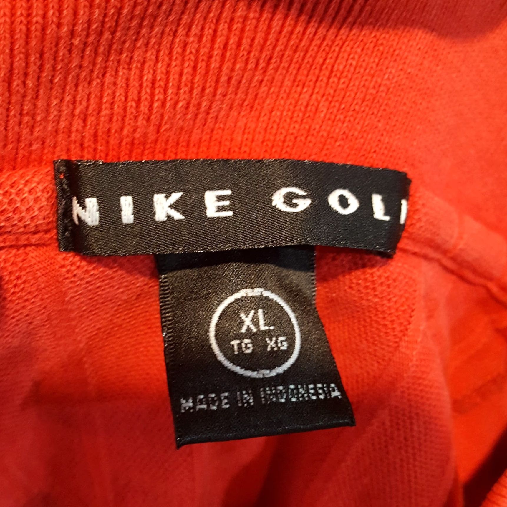 Nike VINTAGE Nike Golf Polo Shirt Swoosh 18 Logo Mens XL Red Collared Polo Shirt Sports Golf Shirt Vintage Size US XL / EU 56 / 4 - 8 Thumbnail