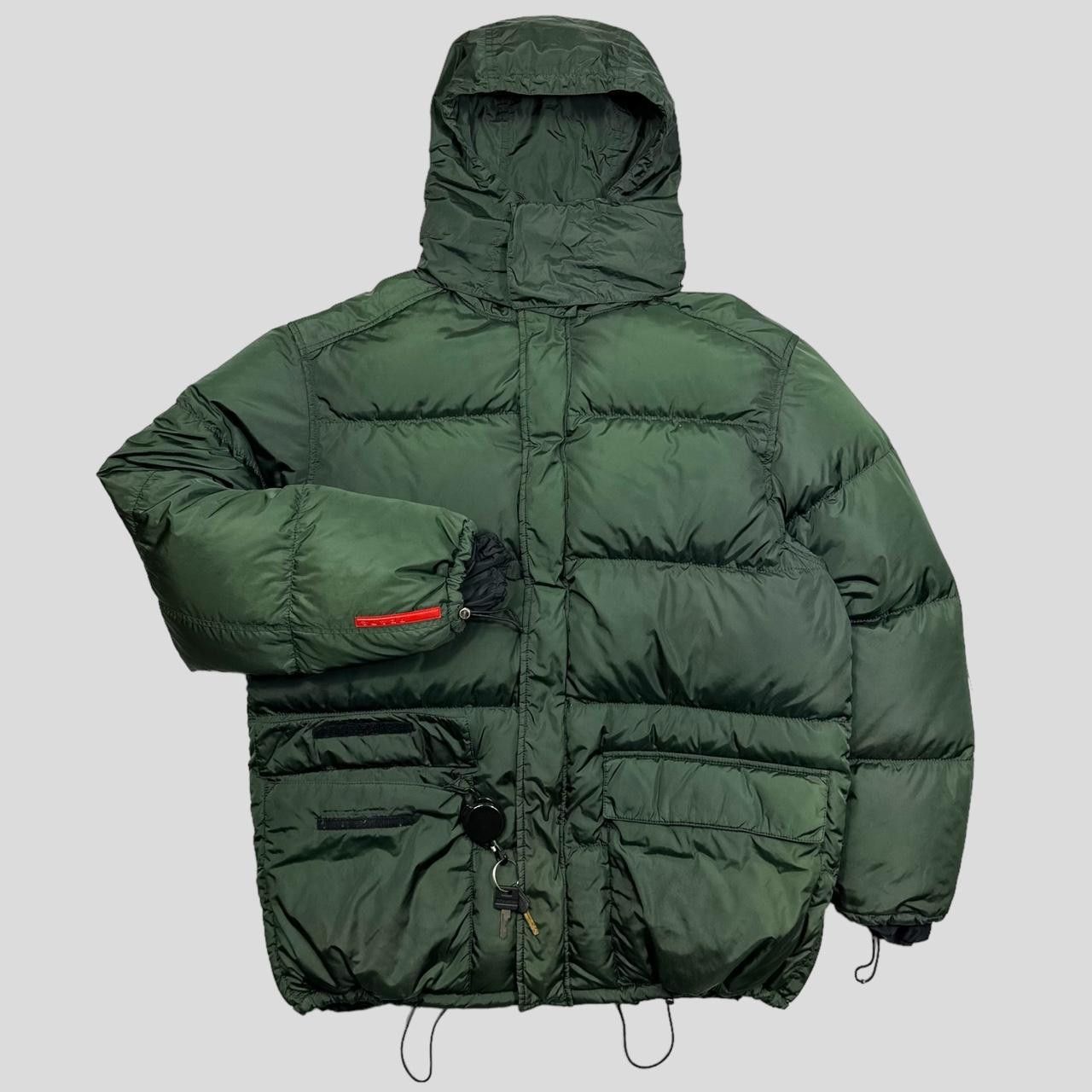 image of Prada Sport Aw99 Nylon Down Technical Toggle Puffer - It52 in Green, Men's (Size XL)