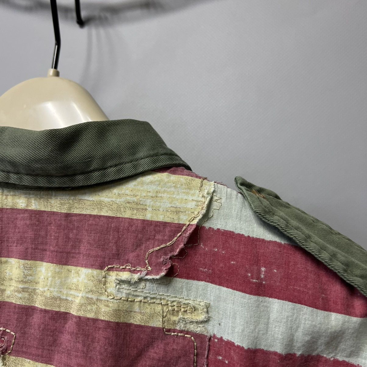 Denim & Supply Ralph Lauren Ralph Lauren Flag-Back USA 🇺🇸 Military Shirt Long Sleeve y2k Size US M / EU 48-50 / 2 - 12 Thumbnail