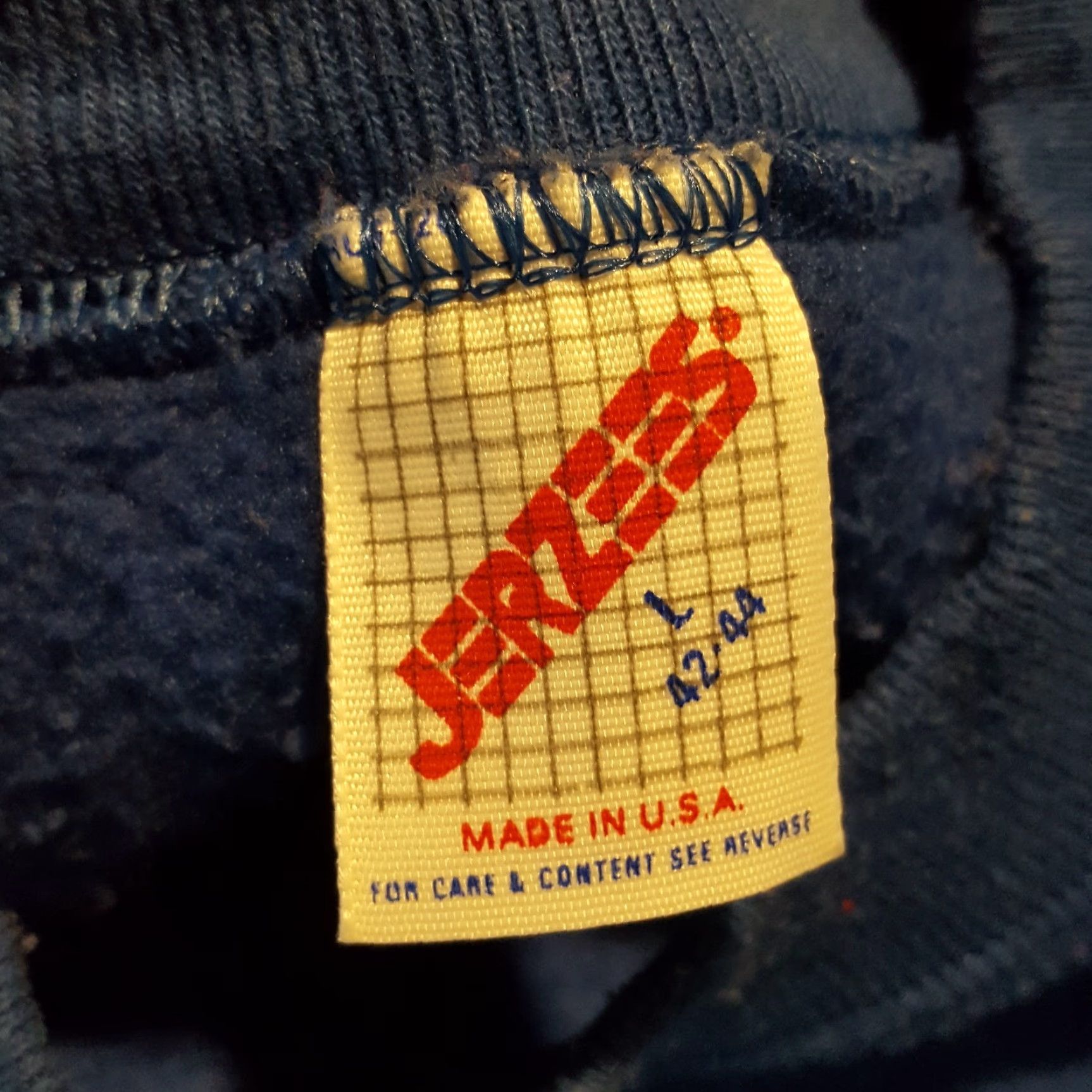 Jerzees Vintage Jerzees Sweatshirt Raglan Sleeve Crewneck Pullover 80s Royal Blue Size L Women Grunge 90s College Athletic solid blue Size L / US 10 / IT 46 - 5 Thumbnail