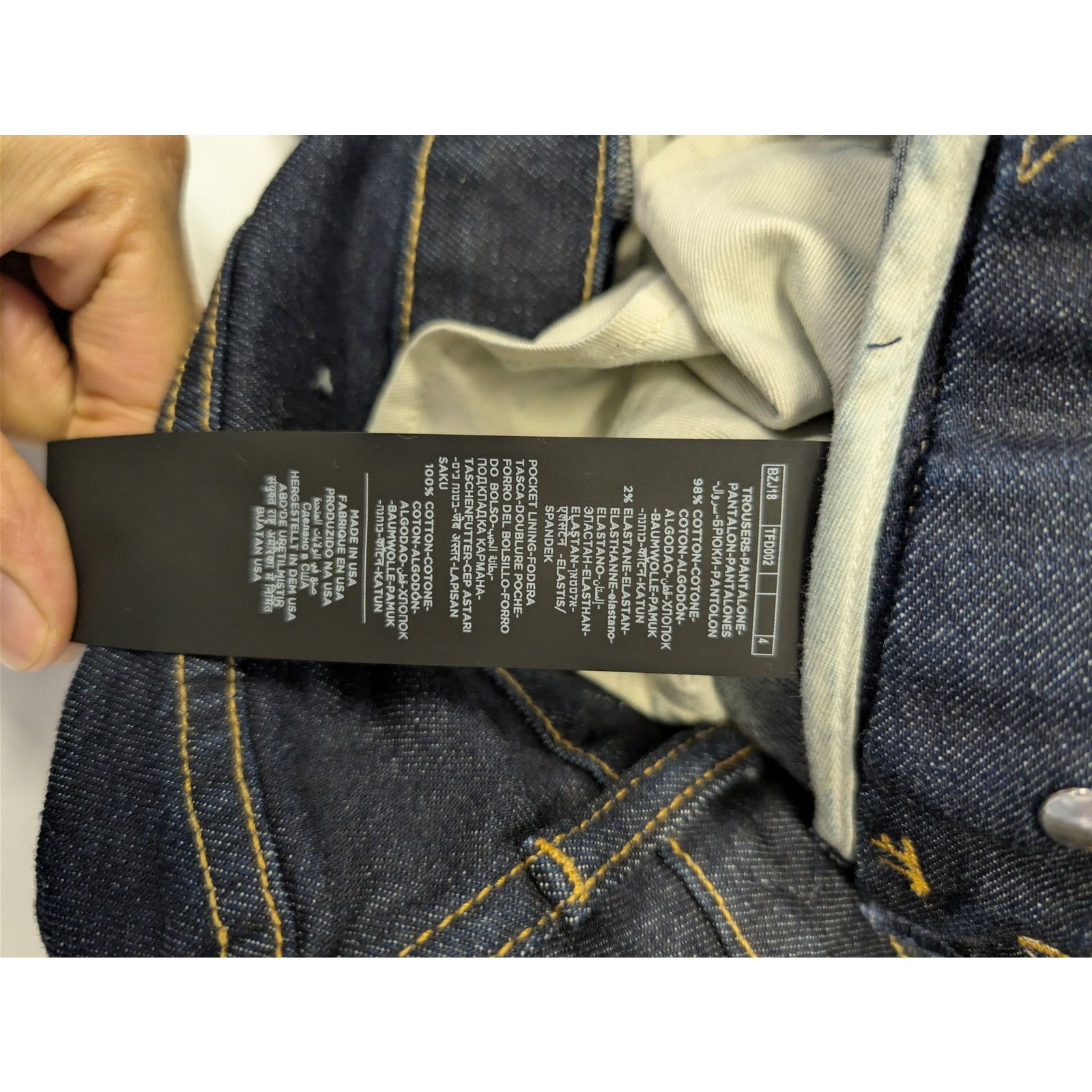 Tom Ford o1rshd1 Straight-Fit Denim Jeans in Dark Blue Size US 32 / EU 48 - 18 Thumbnail
