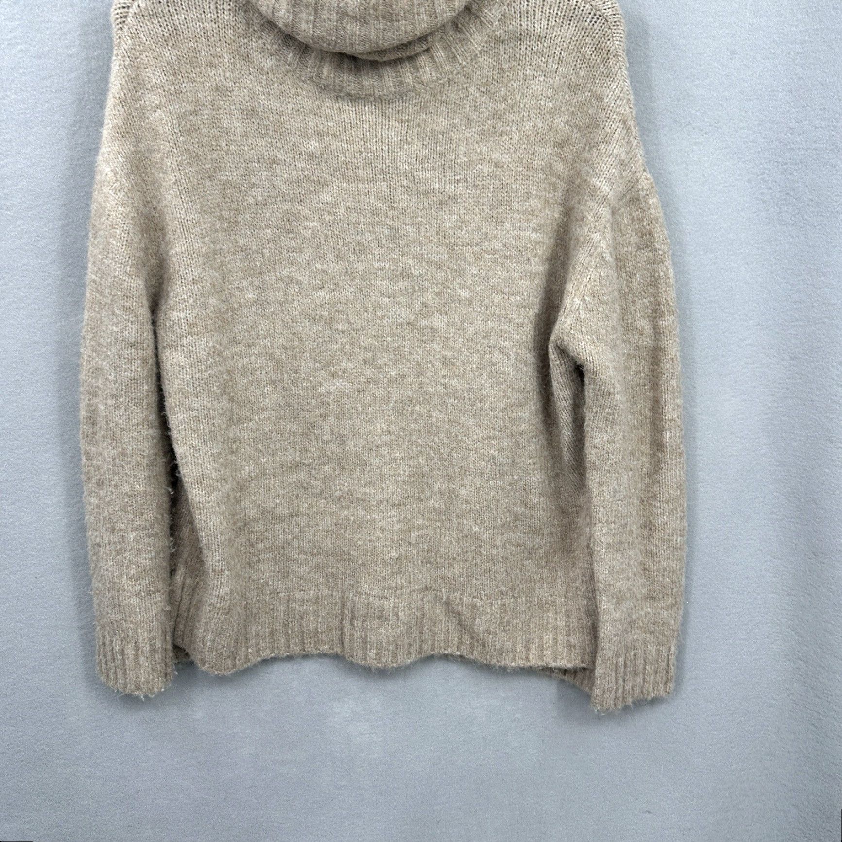 Citizen Modern Citizen Sweater Womens Small Oversized Knit Beige Crew Neck Long Sleeve Quiet Luxury Size S / US 4 / IT 40 - 4 Thumbnail