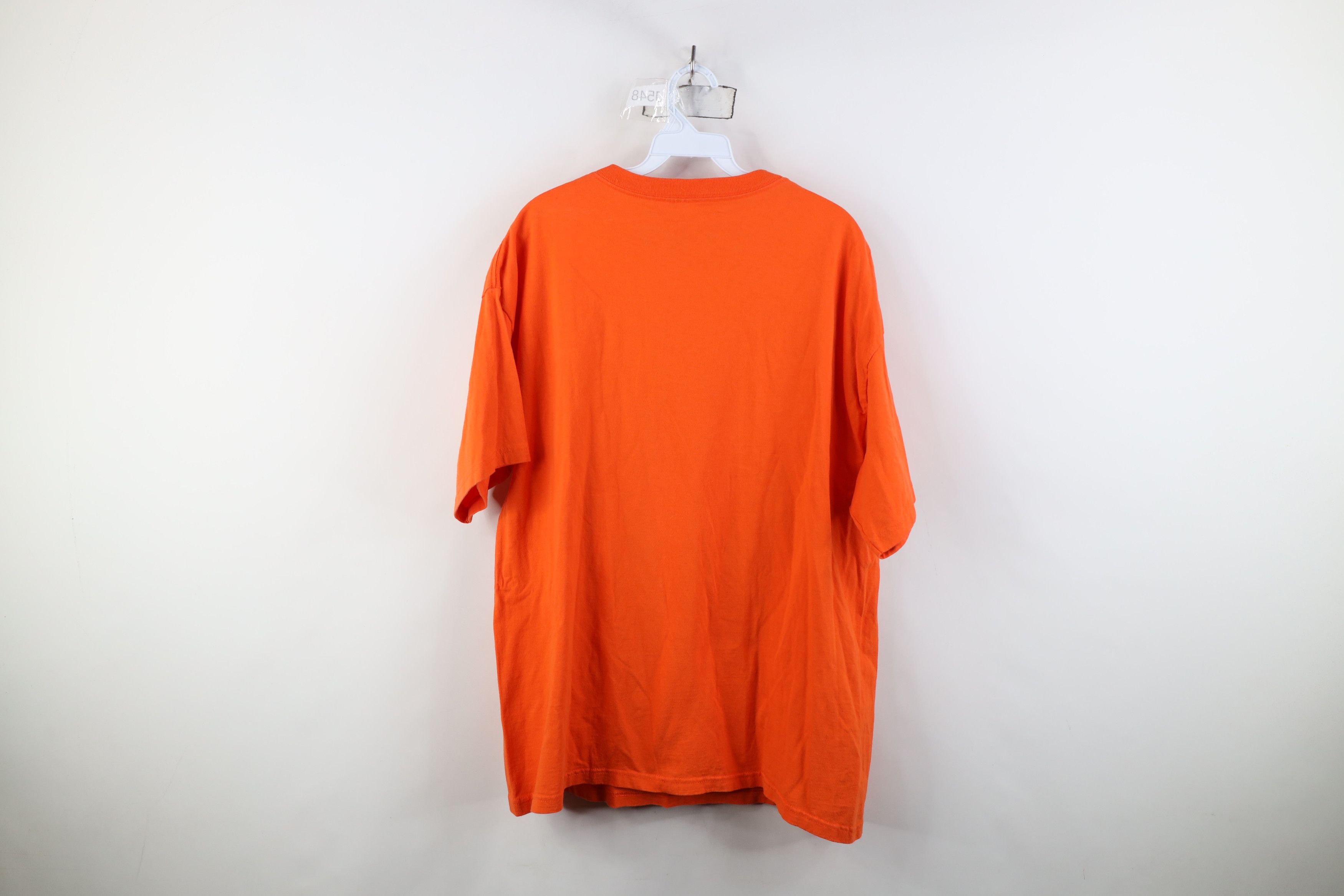Vintage Vintage 90s Y2K Streetwear Halloween T-Shirt Orange Cotton Size XL / US 12-14 / IT 48-50 - 9 Thumbnail