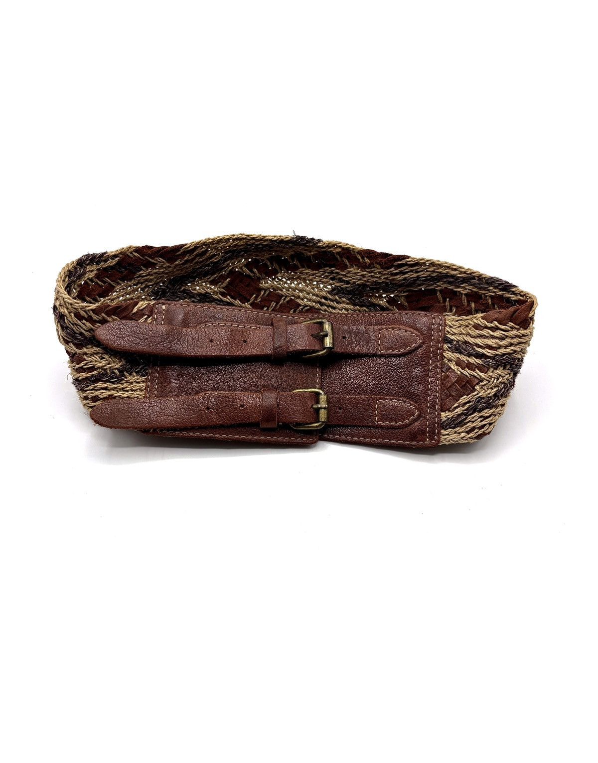 Allsaints AllSaints Spitalfields Woven Double Leather Belt Size ONE SIZE - 4 Thumbnail