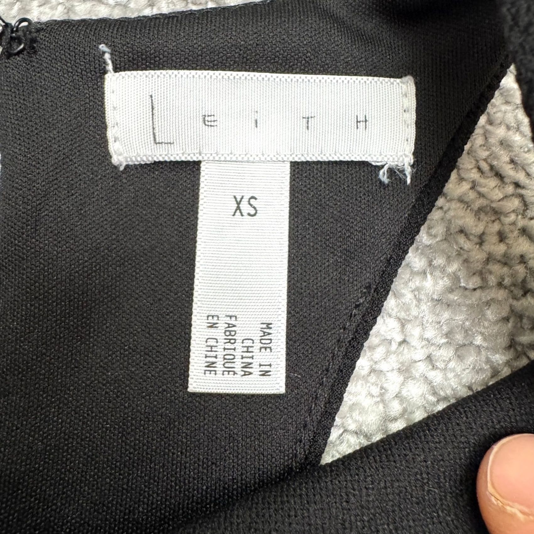 Vintage Leith Halter Asymmetrical Wrap Hem Sheath Dress Womens XS Black Crepe Stretch Size XS / US 0-2 / IT 36-38 - 5 Thumbnail