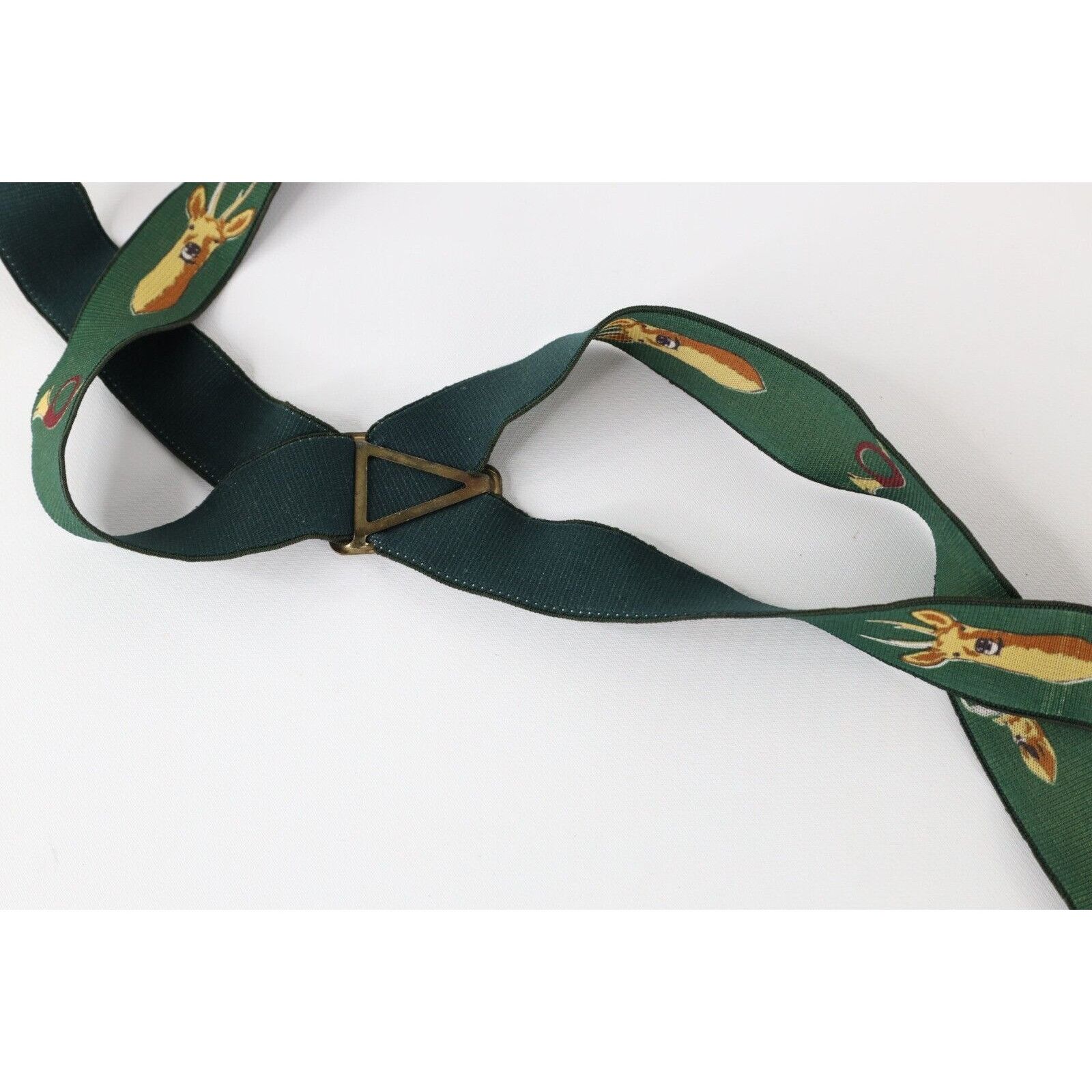 Vintage Vintage 90s Streetwear Deer Buck Bugle Horn Pants Suspenders Size ONE SIZE - 7 Thumbnail