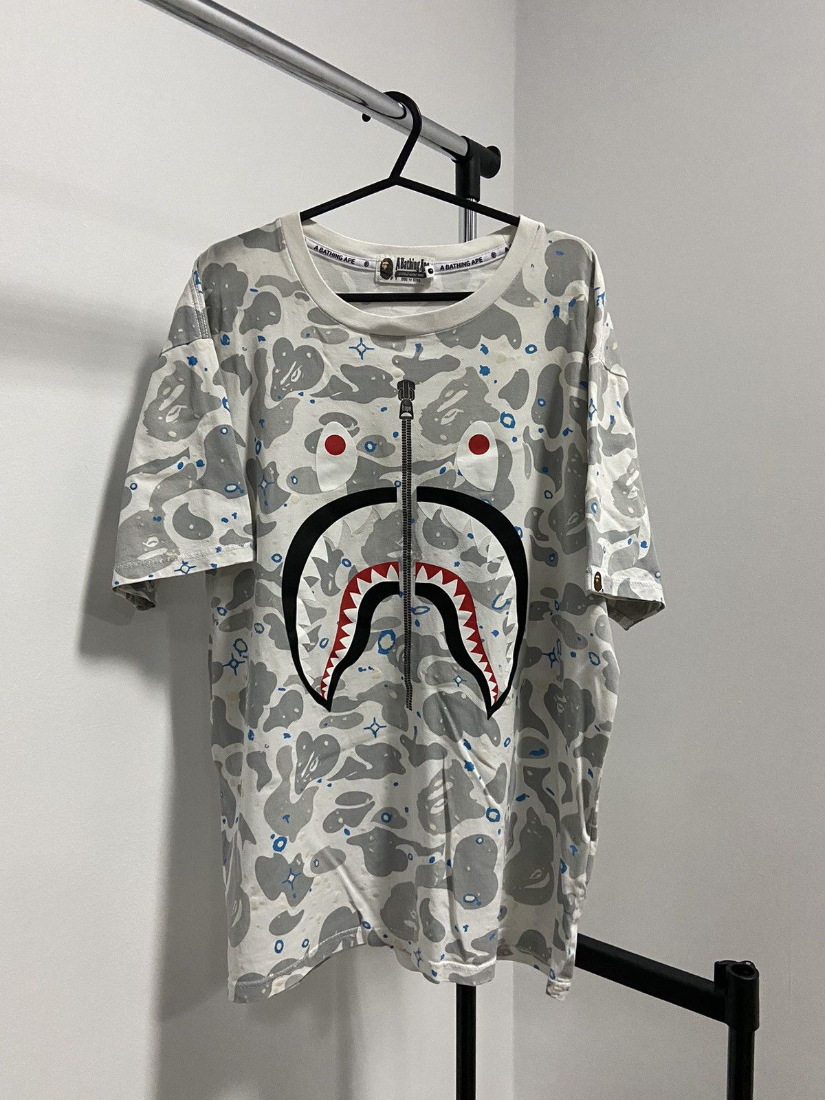 Bape glow overprint t shirt big logo