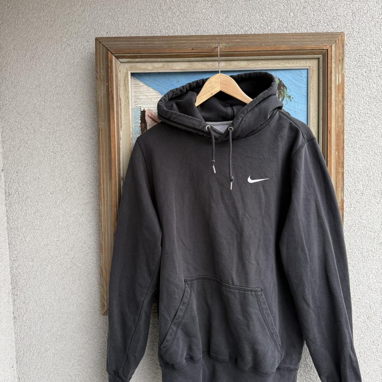 Nike Nike Hoodie Mini Swoosh Black Faded 2000s Size US S / EU 44-46 / 1 - 2 Thumbnail