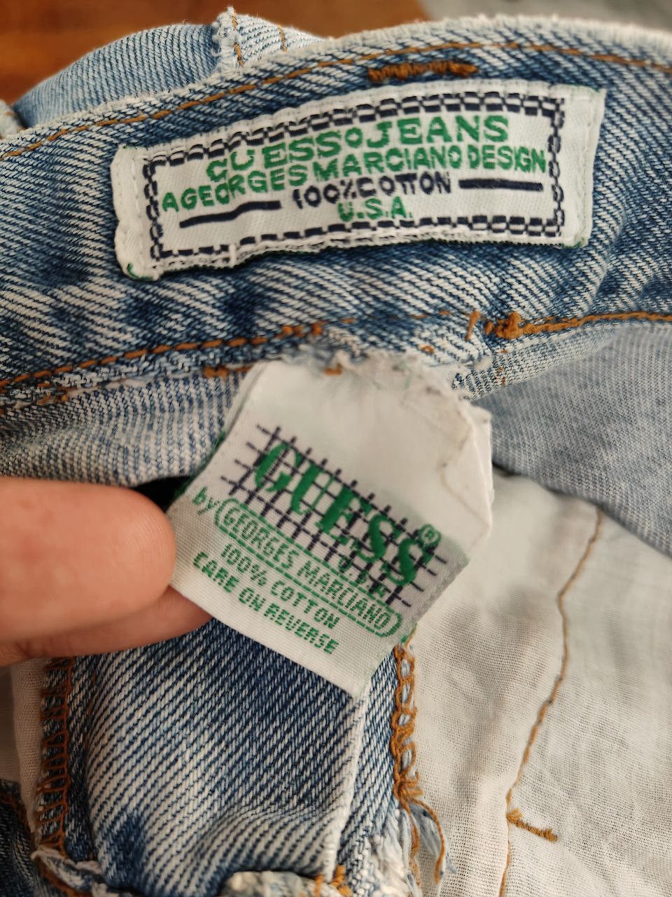 Guess Vintage Guess Baggy denim Made in USA Size US 33 - 7 Thumbnail