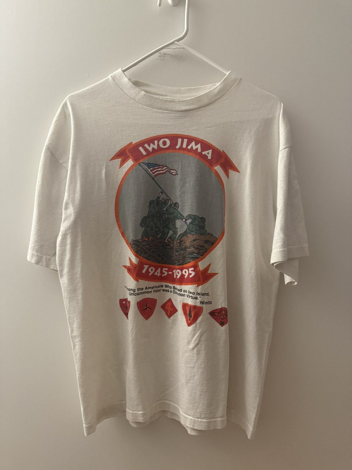 Vintage Vintage Single Stitch Iwo Jima Shirt Size US L / EU 52-54 / 3 - 1 Thumbnail
