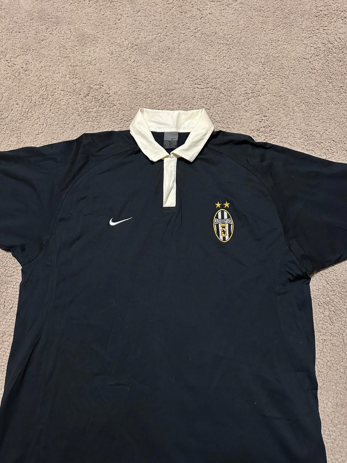 Nike 2003-04 Juventus Nike Football Soccer Polo Shirt Sz XL Size US XL / EU 56 / 4 - 3 Thumbnail