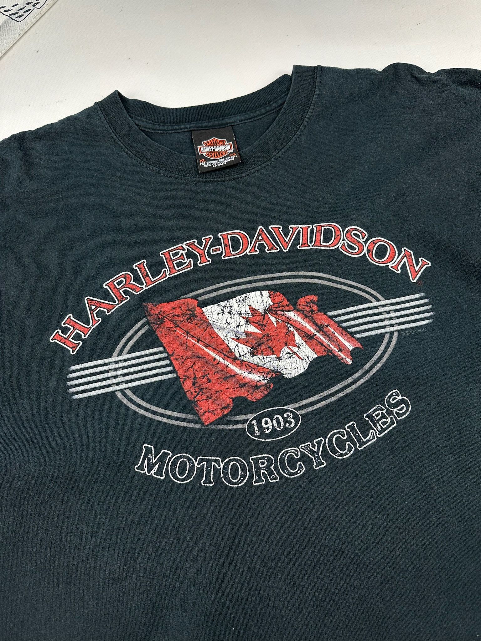 Harley Davidson Vintage Harley Davidson Red Rock Canada T Shirt Size US XL / EU 56 / 4 - 5 Thumbnail