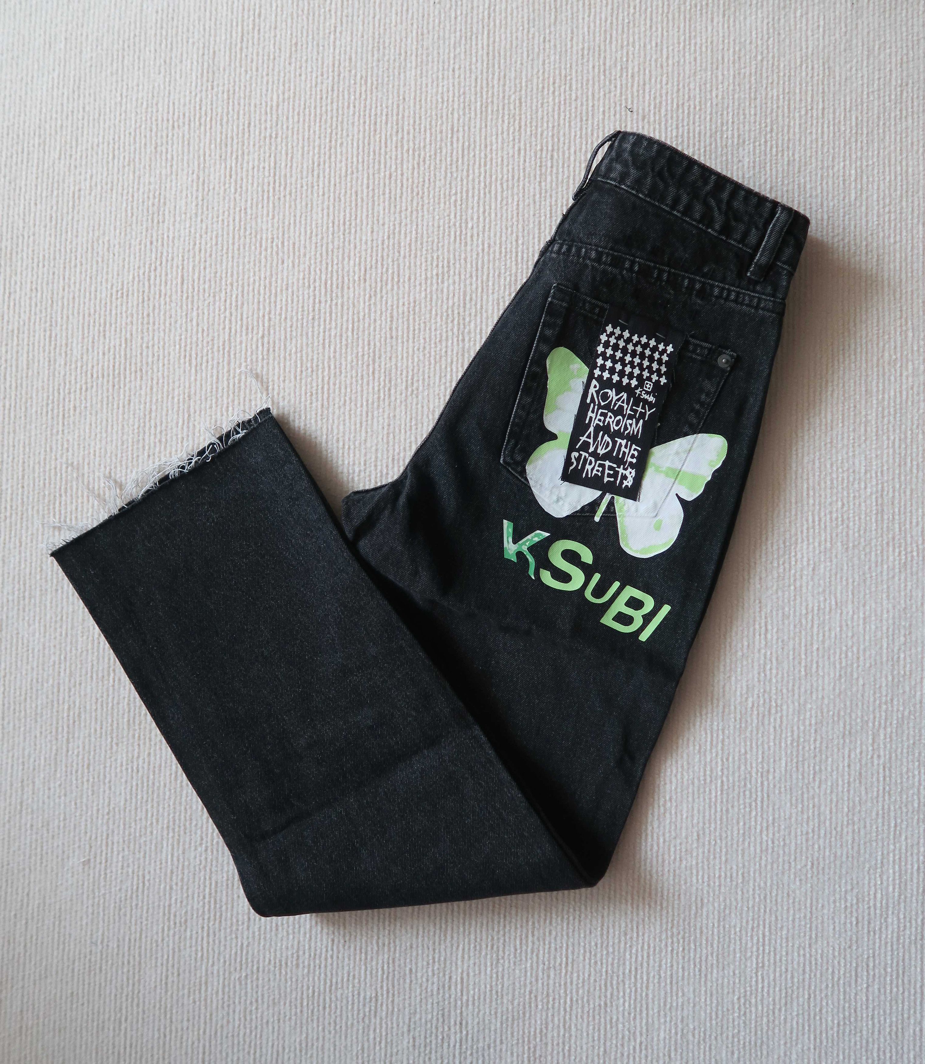 Ksubi Ksubi Brooklyn Phantom Butterfly Print Logo Jeans Size 26" / US 2 / IT 38 - 2 Thumbnail