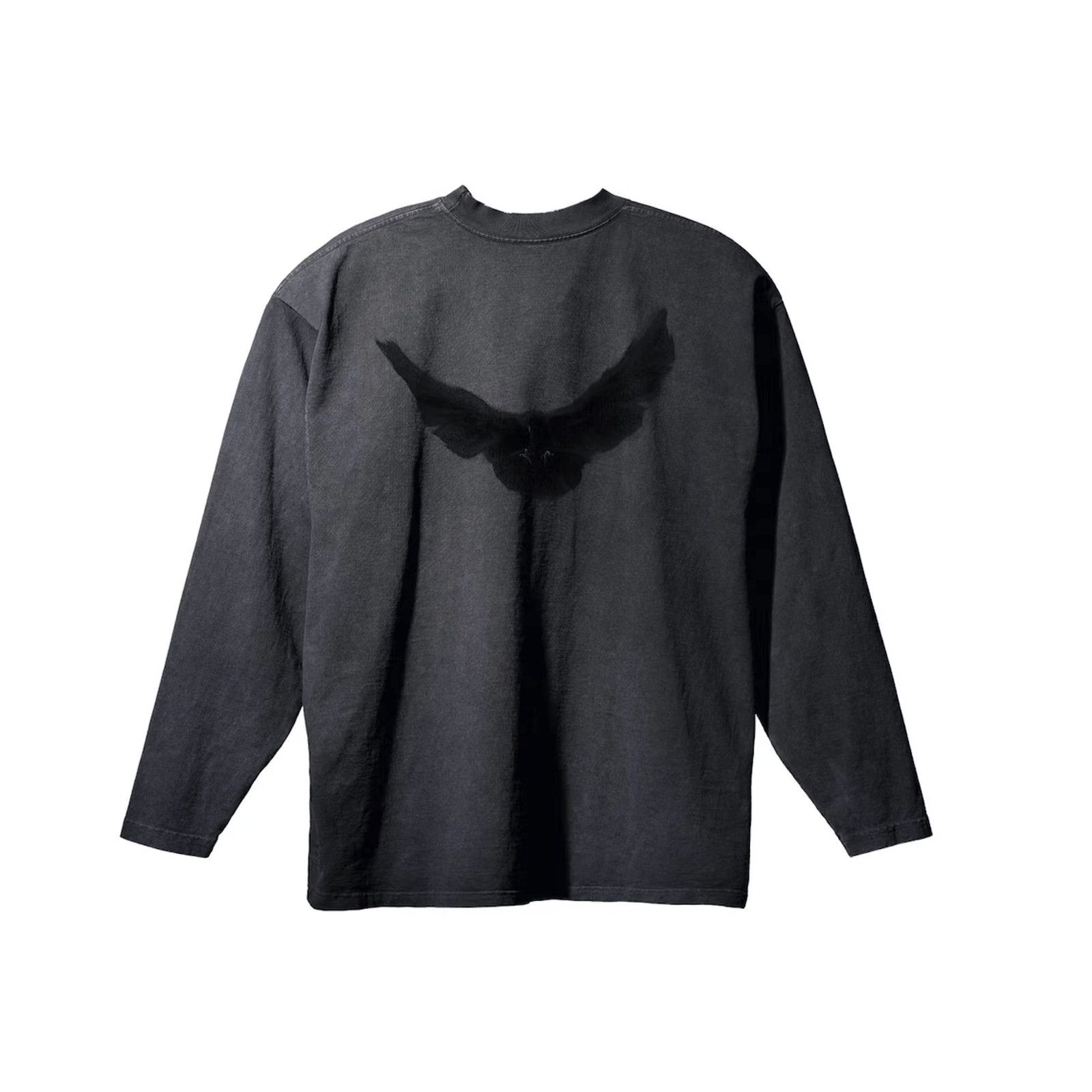 image of Adidas Yeezy Gap Dove Long Sleeve Tee Shirt Washed Black, Men's (Size Small)