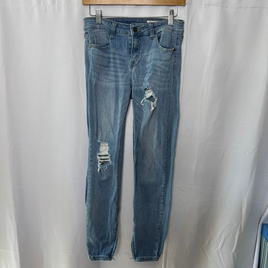 Pistola Pistola Distressed Skinny Jeans Light Wash 28 Size 28" / US 6 / IT 42 - 2 Thumbnail