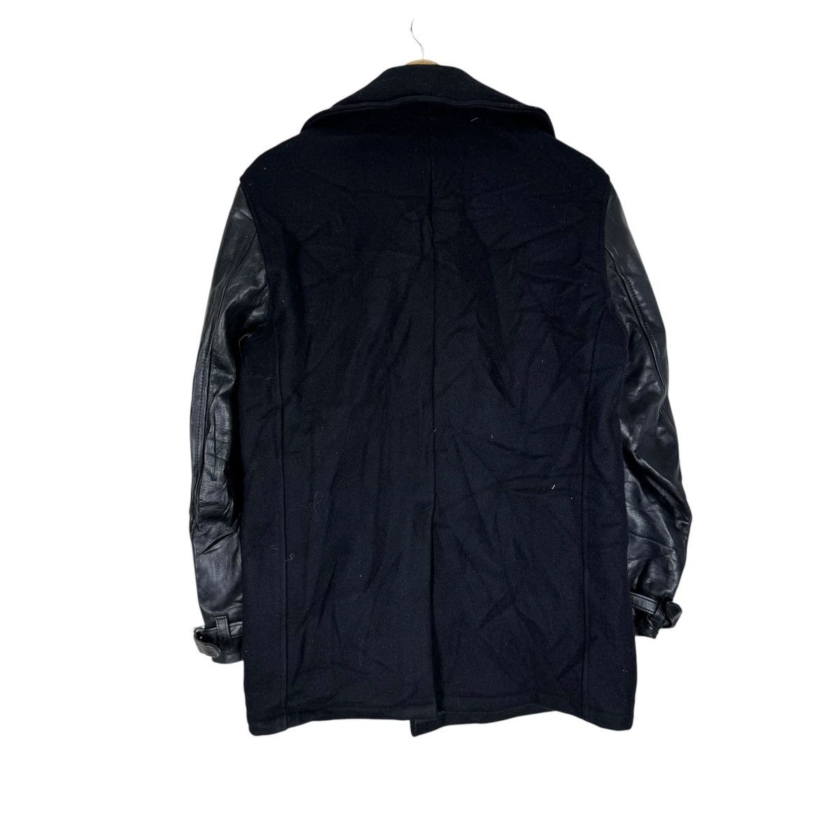 I. Spiewak And Sons ☀️I SPIEWAK SONS LEATHER PART PEACOAT JACKET Size US M / EU 48-50 / 2 - 5 Thumbnail