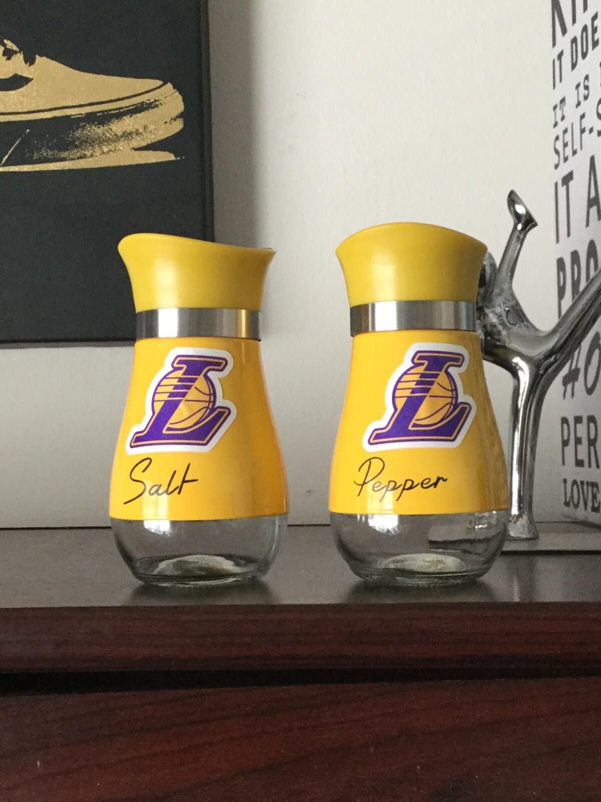 The Unbranded Brand Los Angeles Lakers Stainless Steel Salt & Pepper Shaker Set Size ONE SIZE - 1 Preview