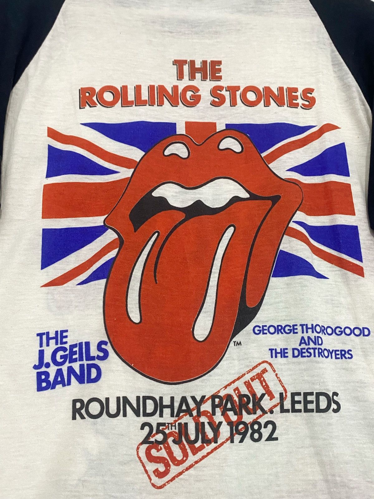 The Rolling Stones The Rolling Stones Vintage 1982 Europe Tour UK Leeds T-Shirt Size US L / EU 52-54 / 3 - 8 Thumbnail