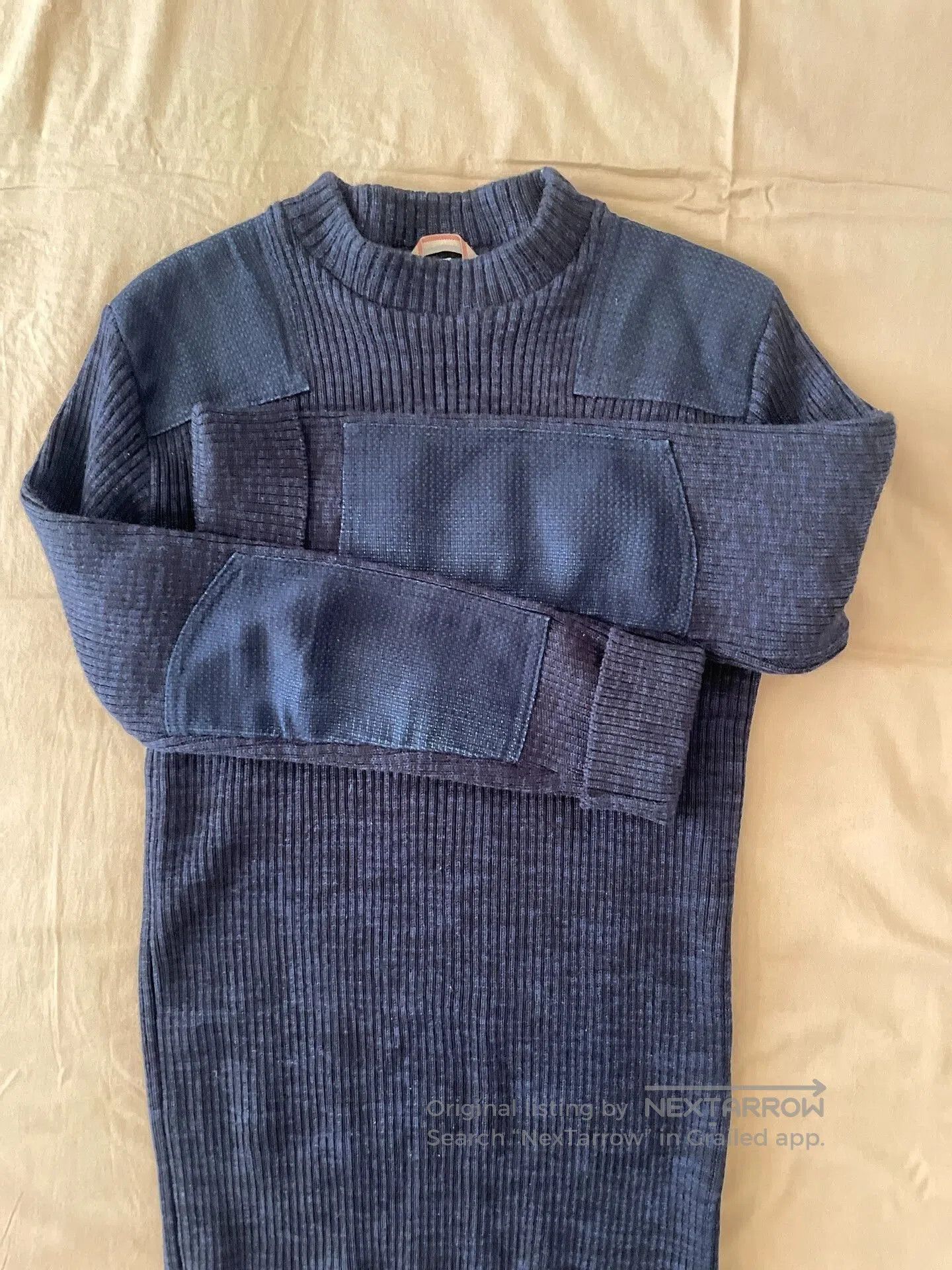 Japanese Brand Fleurs de Bagne Commando Heavyweight Wool Sweater. Size US M / EU 48-50 / 2 - 2 Thumbnail