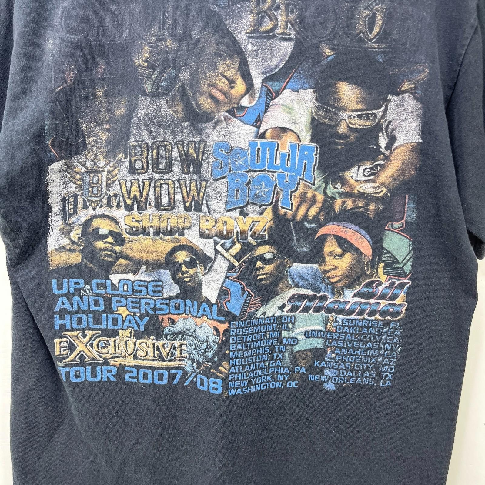 Vintage Vintage Chris Brown Bow Wow Soulja Tour Rap T Shirt Medium Size US M / EU 48-50 / 2 - 5 Thumbnail