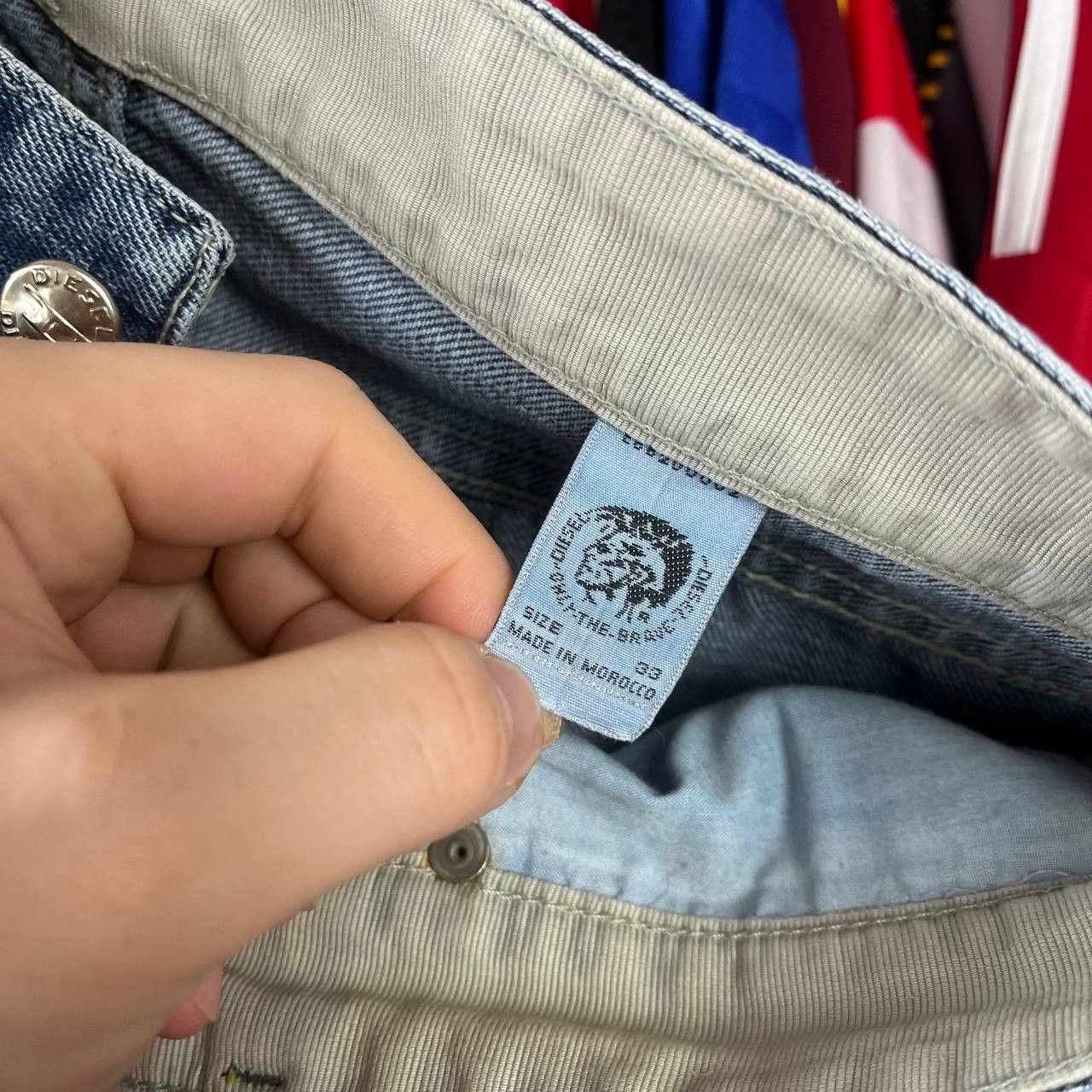Diesel Vintage Diesel Industry Blue Denim Wide Pants Y2K Size 33 Size US 33 - 15 Thumbnail