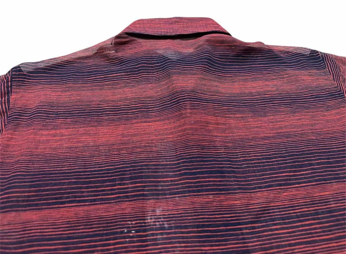 Japanese Brand 🔥Vintage Japanese Jean Phillipe Striped See Through Shirt Size US M / EU 48-50 / 2 - 9 Thumbnail