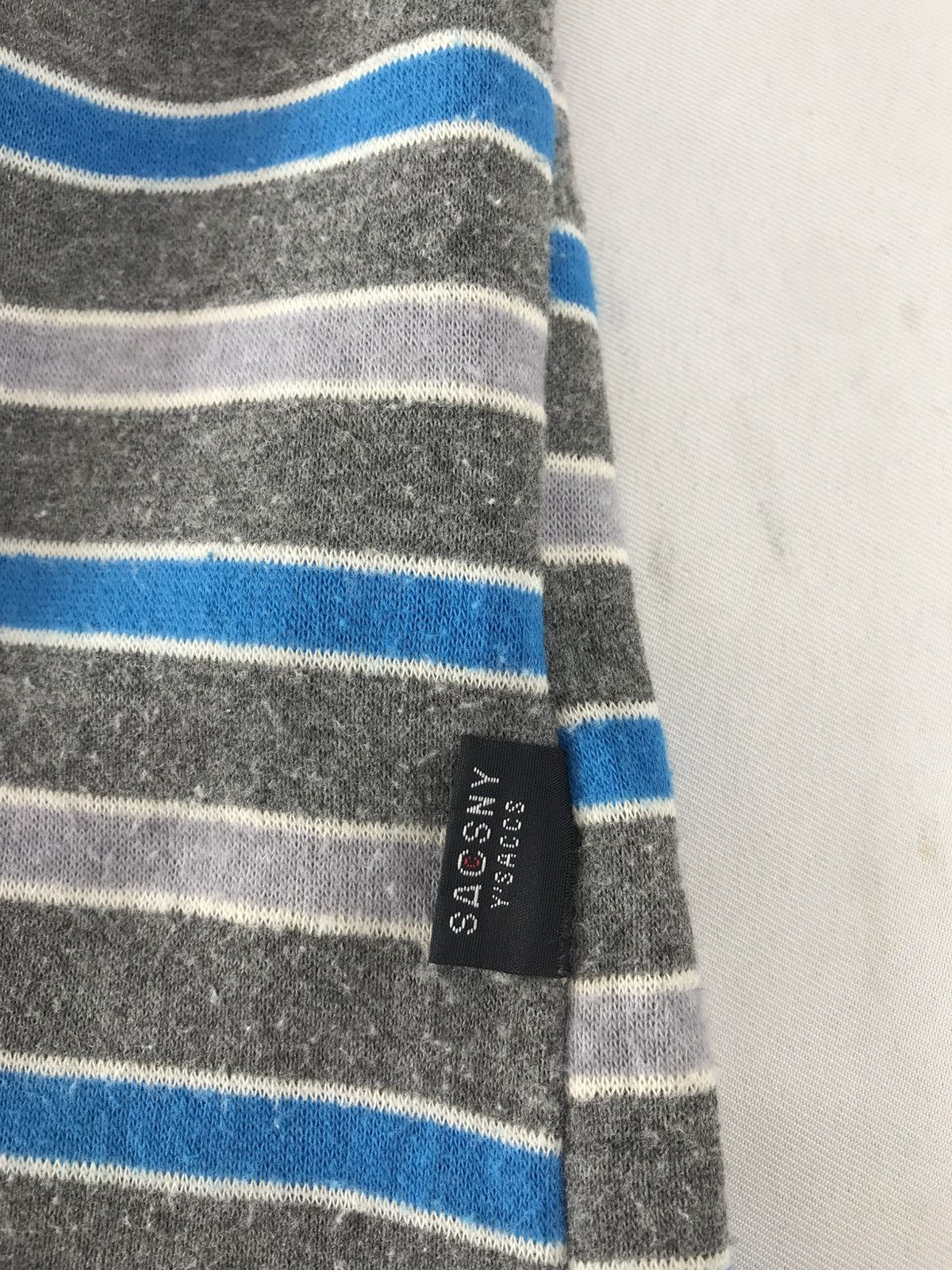 Yohji Yamamoto Saccsny Y’saccs Yohji Yamamoto Striped Pocket Longsleeve Tee Size US XL / EU 56 / 4 - 6 Thumbnail