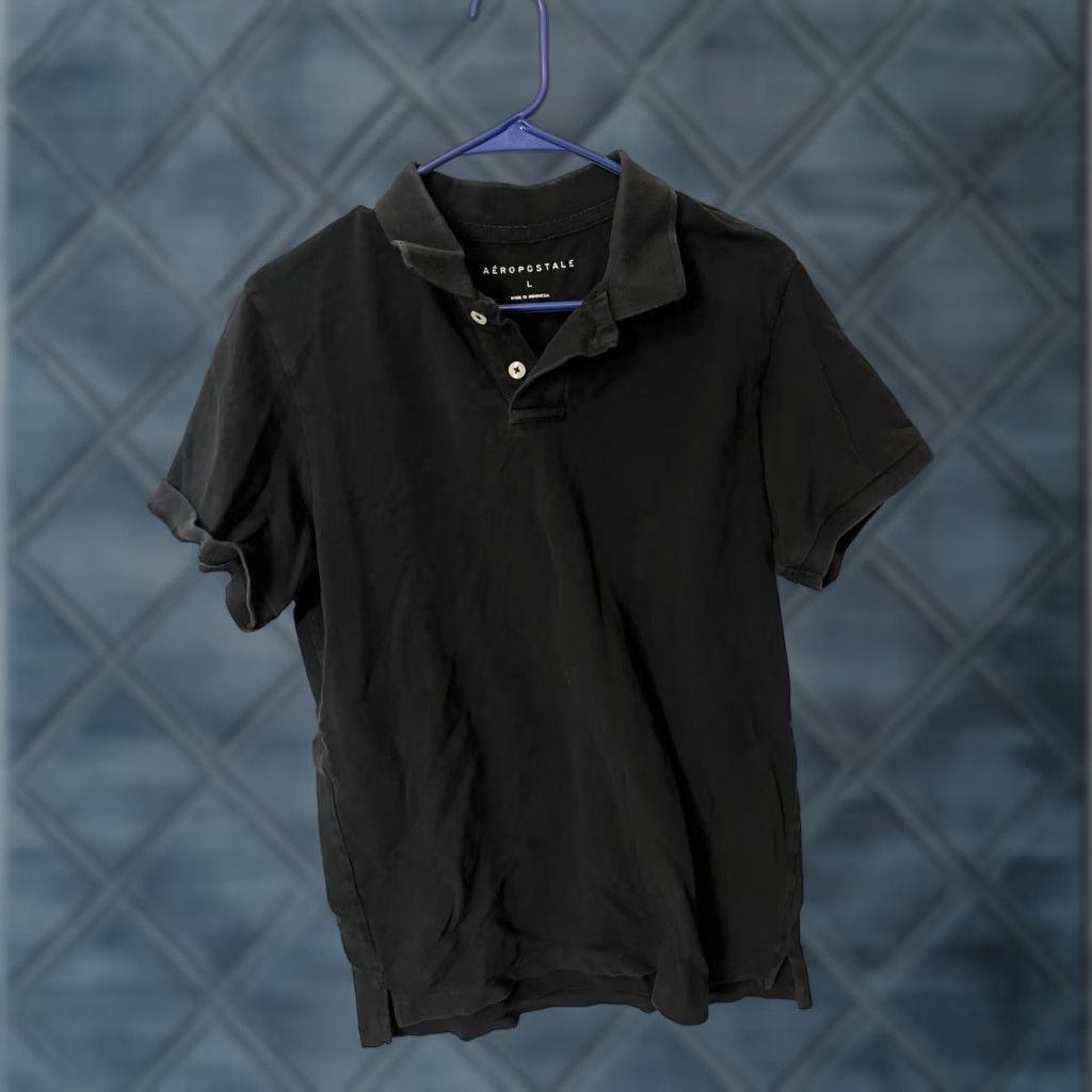 Aeropostale Aeropostale Polo Shirt Mens Size Large Black Short Sleeve Preppy Collar Casual Polo Shirt Size US L / EU 52-54 / 3 - 1 Thumbnail