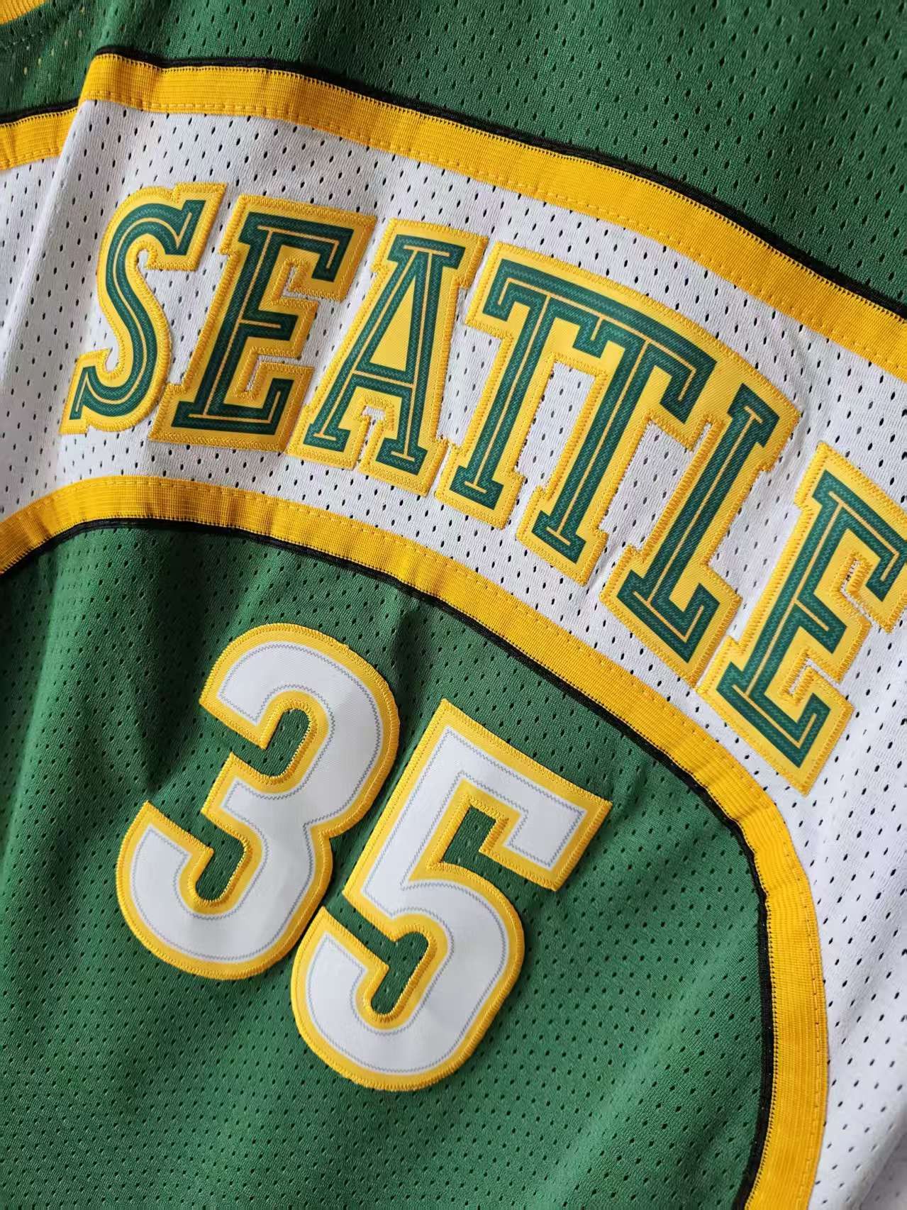 NBA Seattle SuperSonics 35 Kevin Durant Jersey Green Size US XL / EU 56 / 4 - 3 Thumbnail