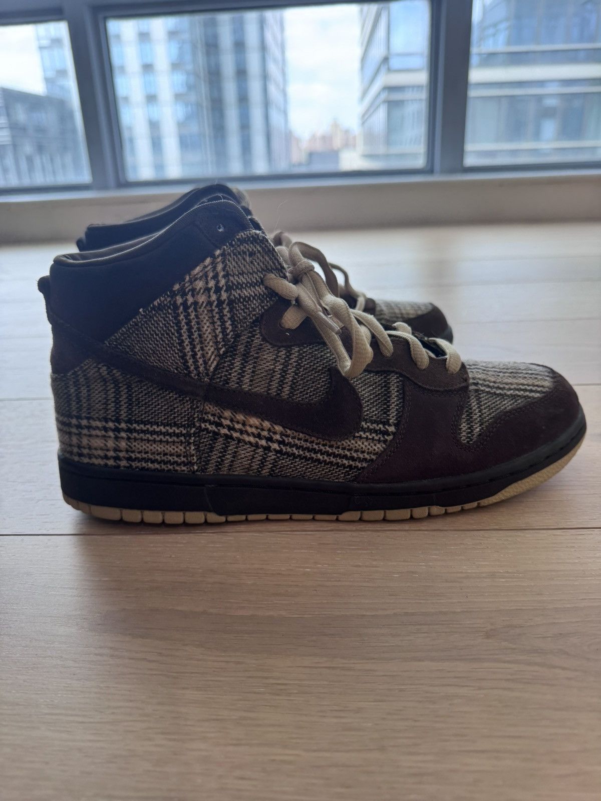 Nike Nike Dunk High Tweed Plaid 2004 US size 11 RARE! Size US 11 / EU 44 - 5 Thumbnail