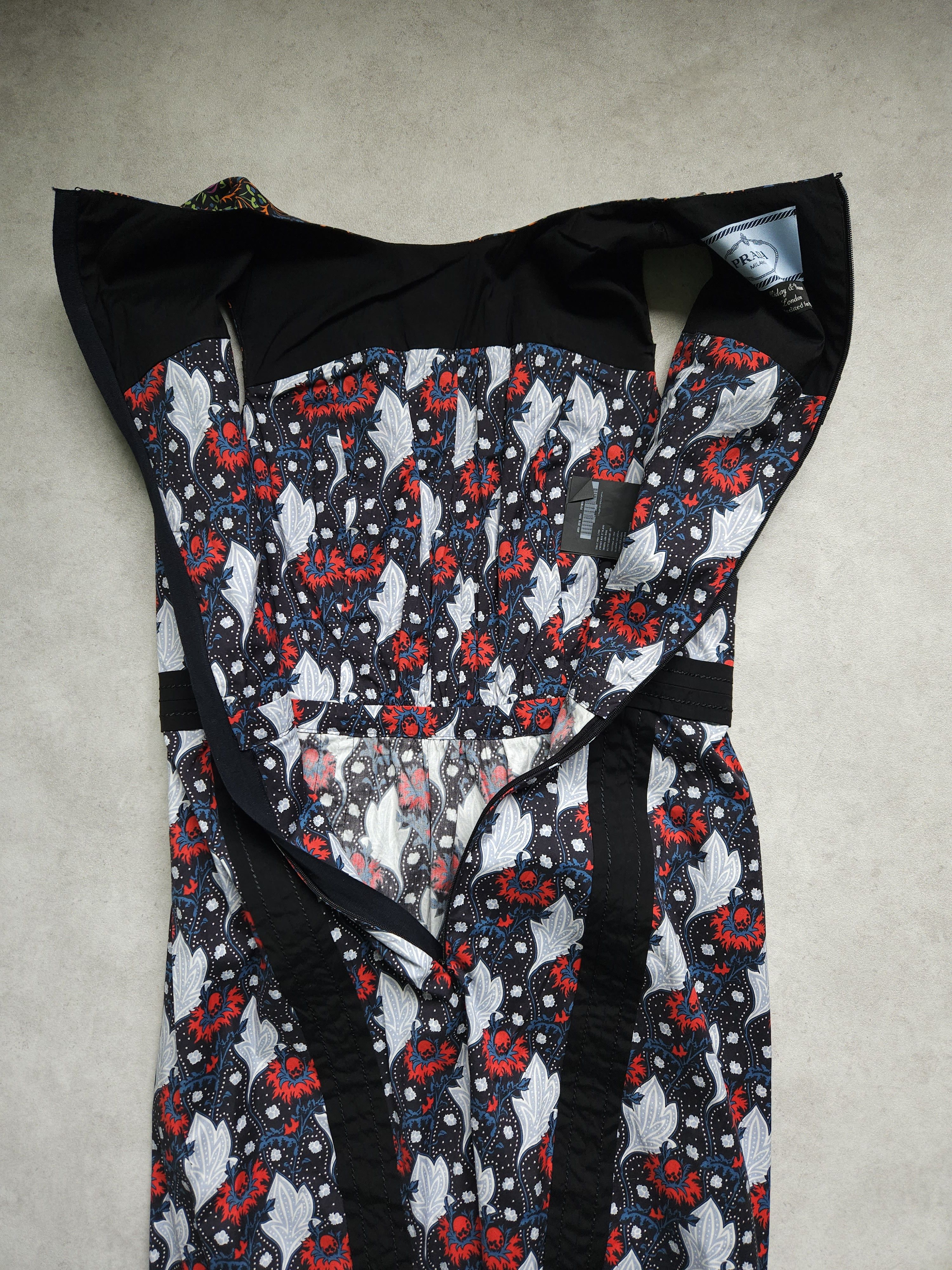 Prada SS2015 Holliday & Brown prada floral sleeveless midi dress Size XS / US 0-2 / IT 36-38 - 10 Thumbnail
