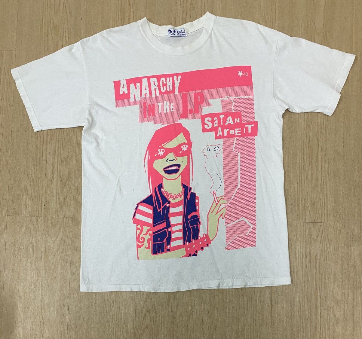 Designer × Japanese Brand × Vintage Vintage SATAN ARBAEIT Anarchy In The JP Rare Design Shirt Size US L / EU 52-54 / 3 - 1 Thumbnail