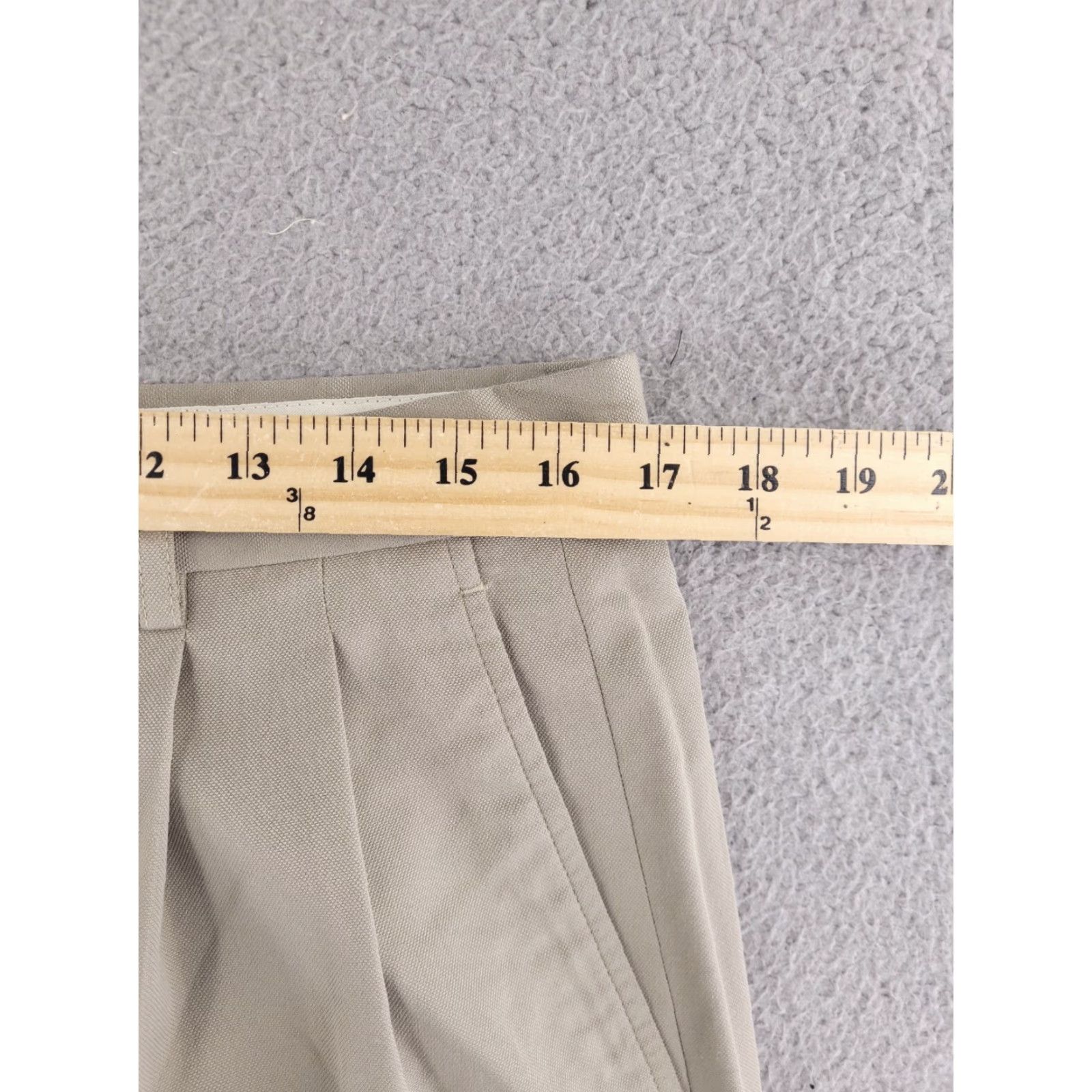 Liz Claiborne Claiborne Pants Mens 34x27 Dress Khaki Beige Pleated Straight Regular Size US 34 / EU 50 - 7 Thumbnail