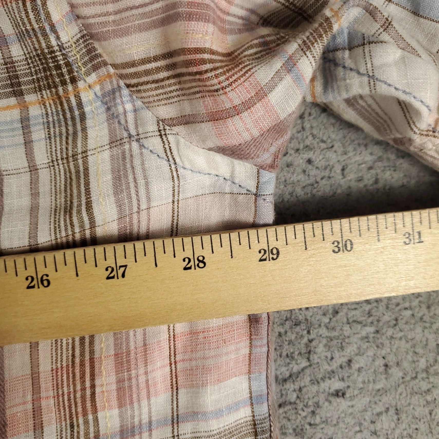 Tommy Bahama Tommy Bahama Shirt Mens 2XL Blue Plaid Linen Hawaiian Button Up Short Sleeve Shirt Size US XXL / EU 58 / 5 - 6 Thumbnail