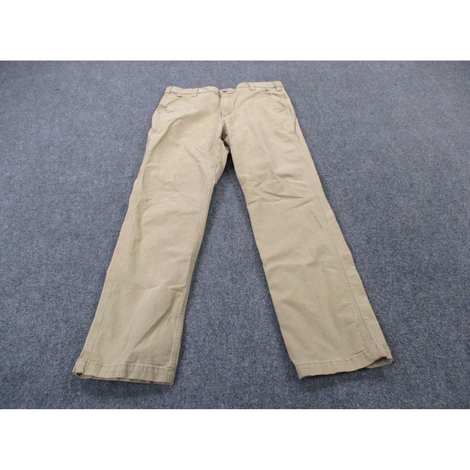 Carhartt Carhartt Pants Mens 36 X 34 Beige Khaki Relaxed Fit Canvas Utility Workwear Pants Size US 36 / EU 52 - 2 Thumbnail