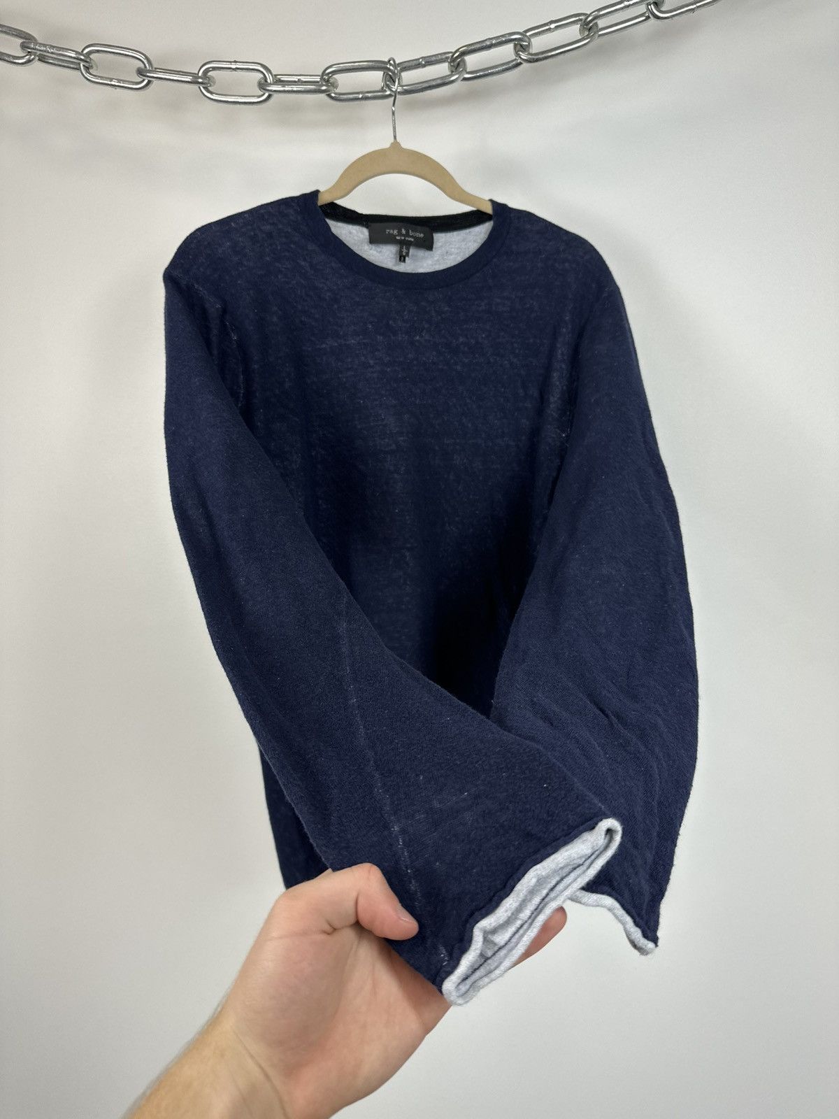 Rag & Bone Vintage Rag & Bone Avant Garde Designer Lightweight Sweater Size US L / EU 52-54 / 3 - 6 Thumbnail