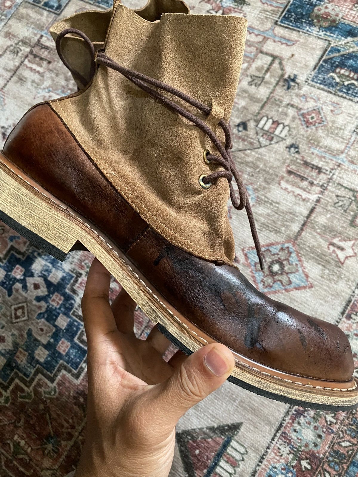 Vintage Vintage leather ankle boots Size US 8.5 / EU 41-42 - 6 Thumbnail