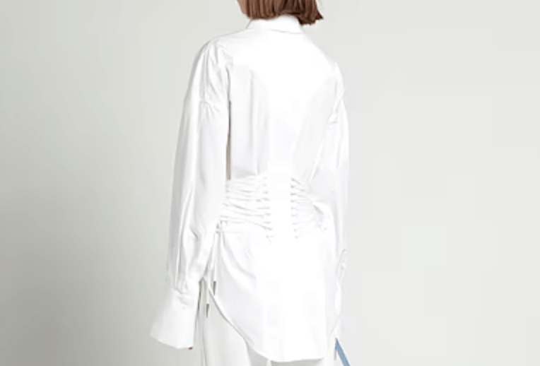 MUGLER 23S1PA03216911014 関税送料込 Mugler Panelled Sheer Bodysuit | Blue | FARFETCH