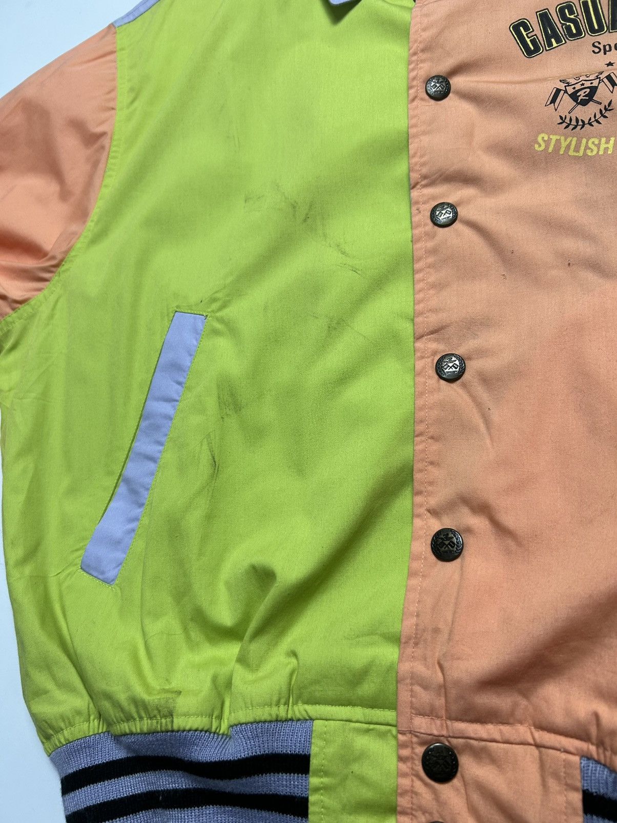 Japanese Brand CITY CATS MULTI COLOR BOMBER JACKET Size US M / EU 48-50 / 2 - 5 Thumbnail