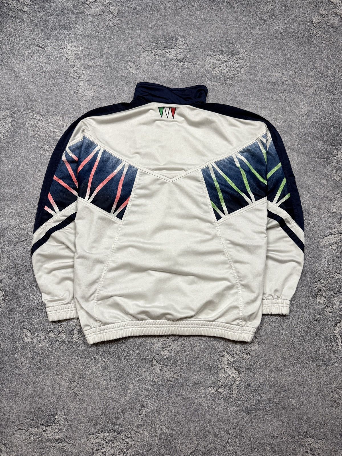 Diadora Vintage Diadora Italia 90s Track Jacket World Cup Retro Mens Size US L / EU 52-54 / 3 - 3 Thumbnail