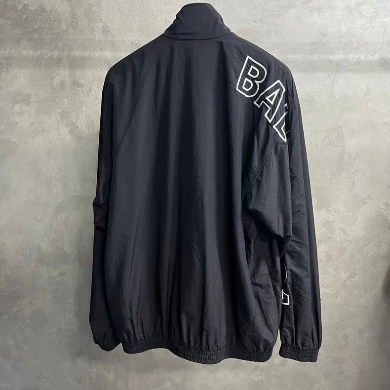 Balenciaga Balenciaga latest black letter printed stand up collar zipp Size US XXS / EU 40 - 6 Thumbnail