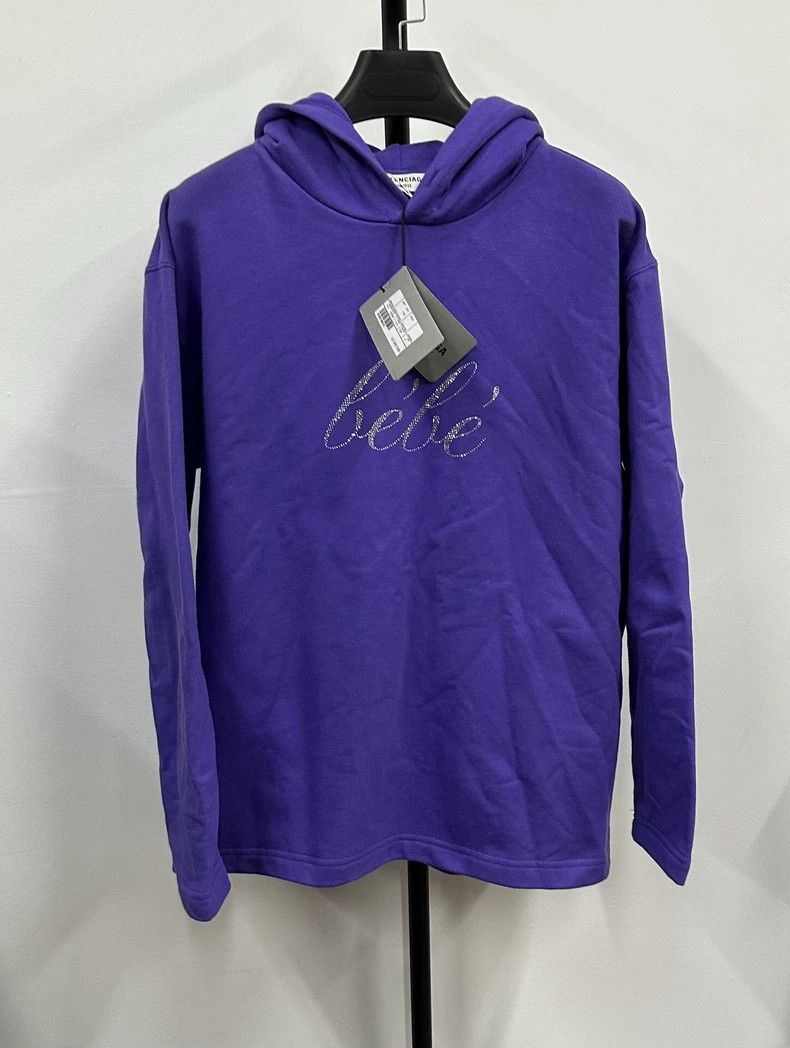 Balenciaga Balenciaga Solid printed pullover hoodie Size US S / EU 44-46 / 1 - 1 Thumbnail